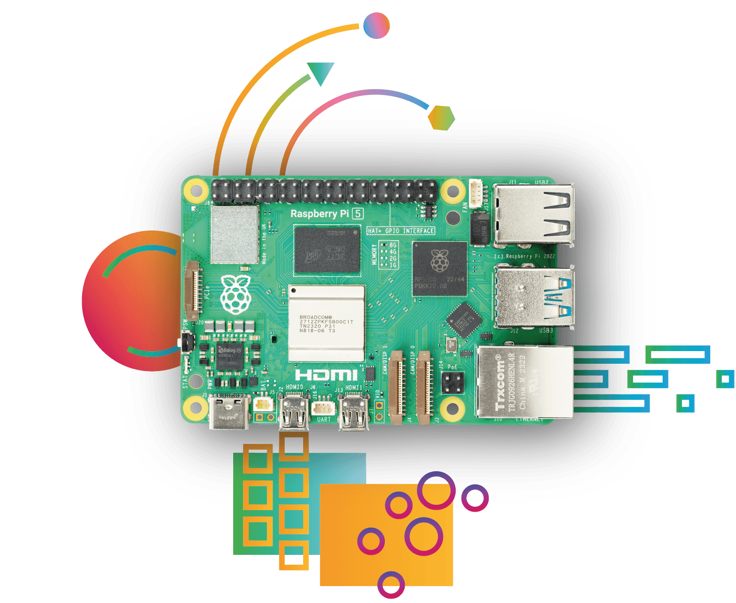 Manufacturer photo of Raspberry Pi 5